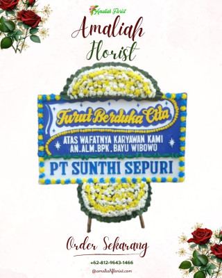 Papan Bunga Duka di Kikim Selatan